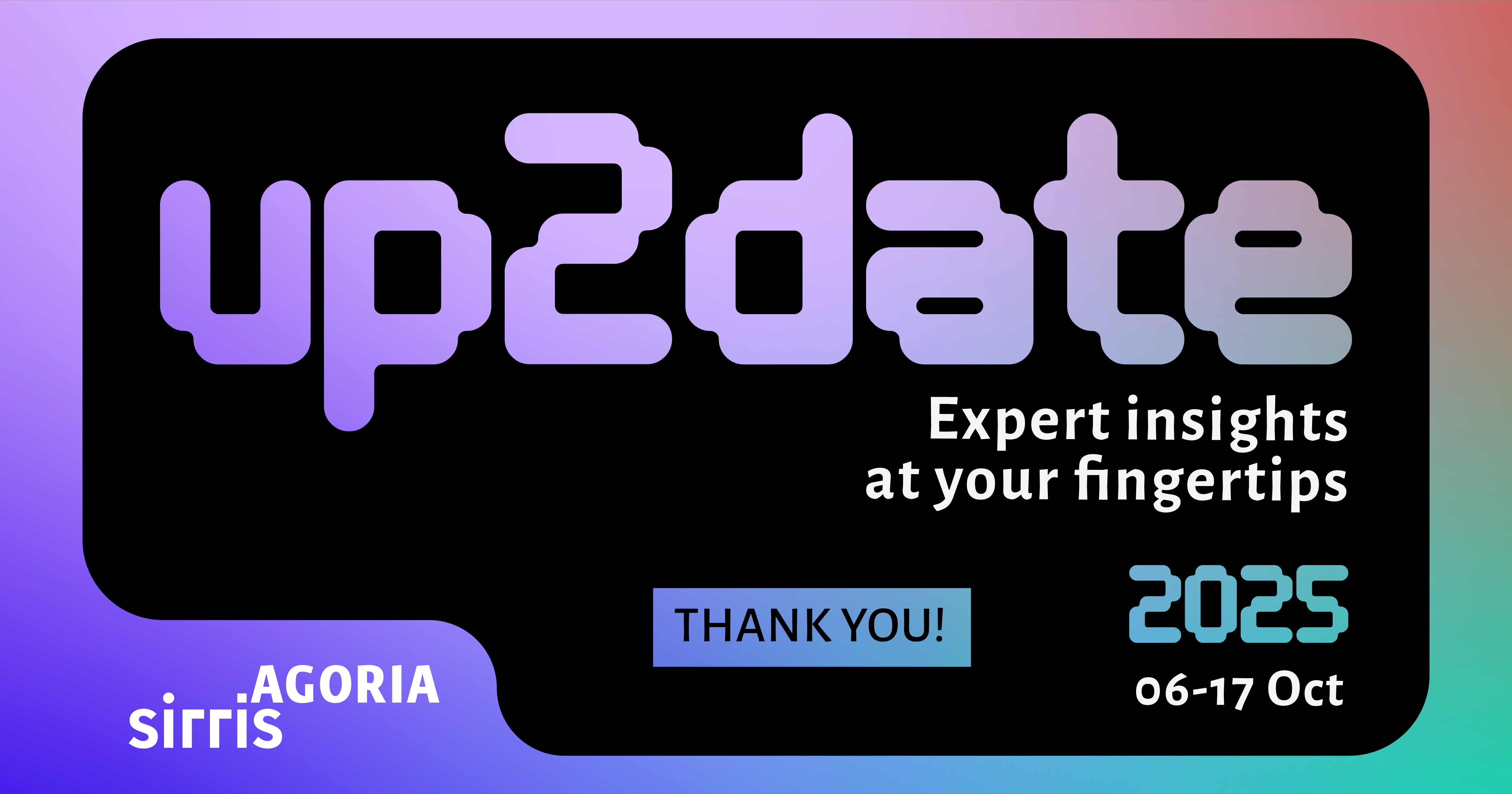 Up2date thank you banner