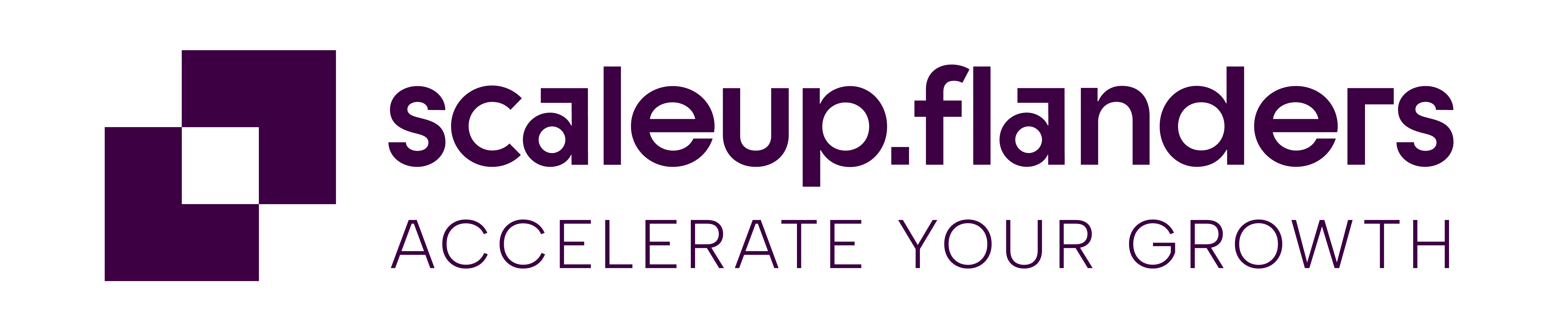 Logo Scale up Flanders paars