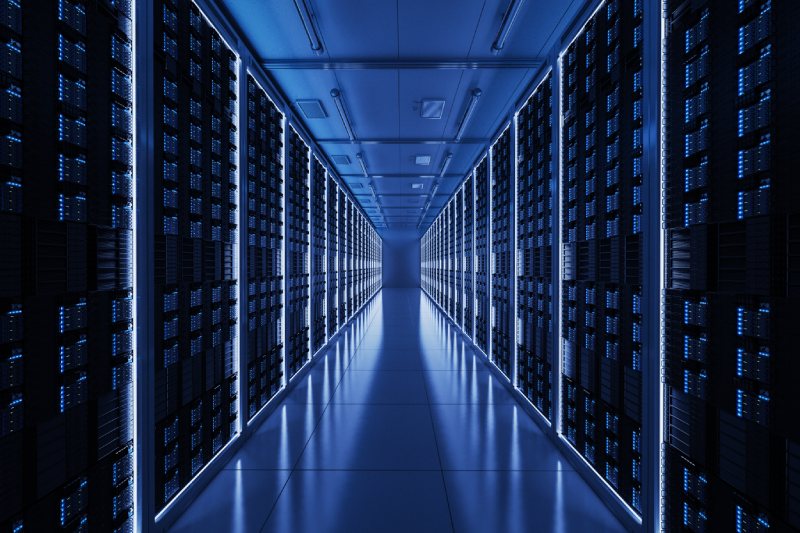 Datacenter hallway