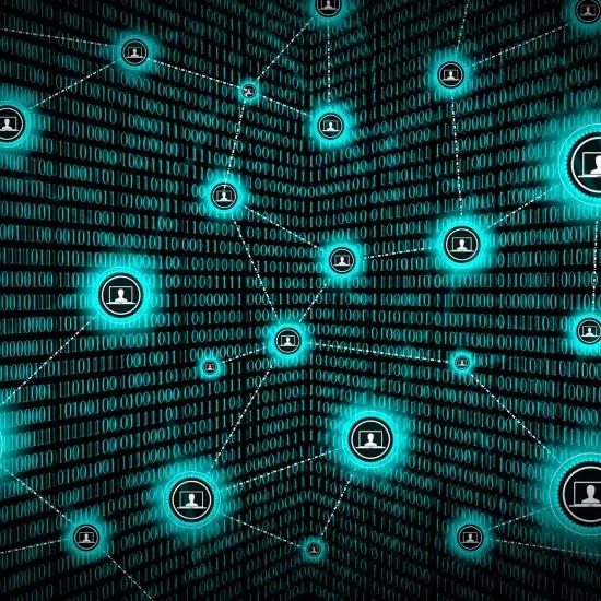 Concept de réseau blockchain